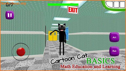 Education & Learning Cartoon Cat Teacher in School screenshot