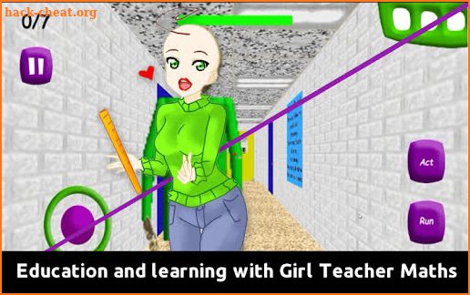 Education & learning with Guide Girl Teacher Maths screenshot