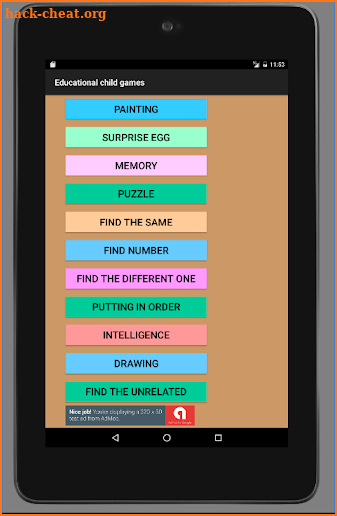 Educational brain game for kids screenshot