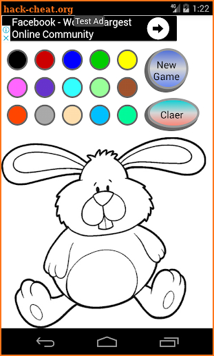 Educational kids coloring painting game screenshot