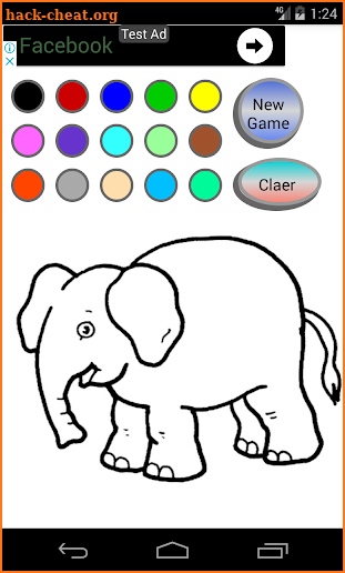 Educational kids coloring painting game screenshot