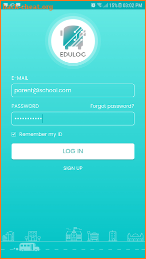Edulog Parent Portal screenshot