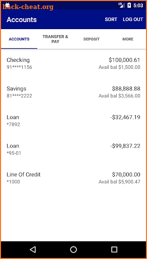 EFCU Financial App screenshot