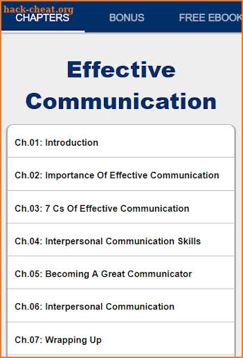 Effective Communication screenshot