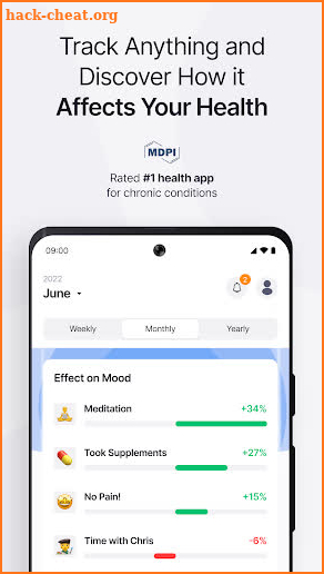 Effecto Symptom & Mood Tracker screenshot