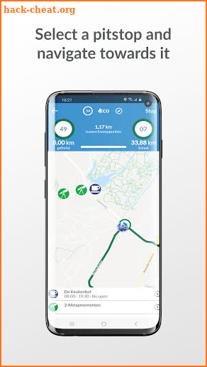 Efita cycling– route app screenshot