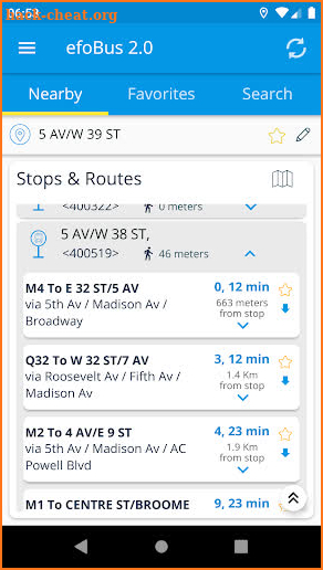 efoBus 2.0 - Transit on time screenshot