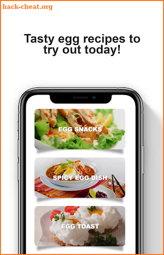 Egg recipes offline screenshot