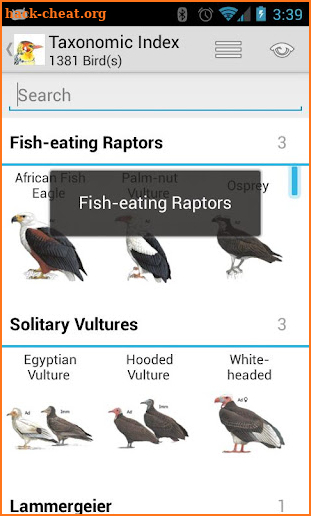 eGuide to Birds of East Africa screenshot