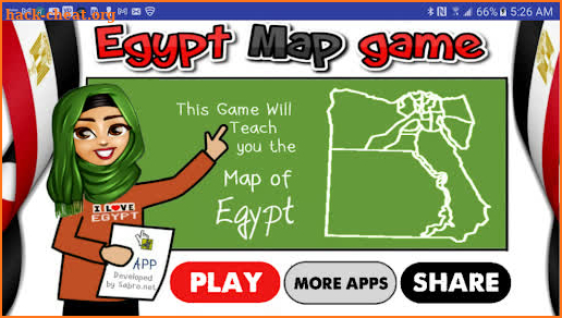 Egypt Map Puzzle Game screenshot