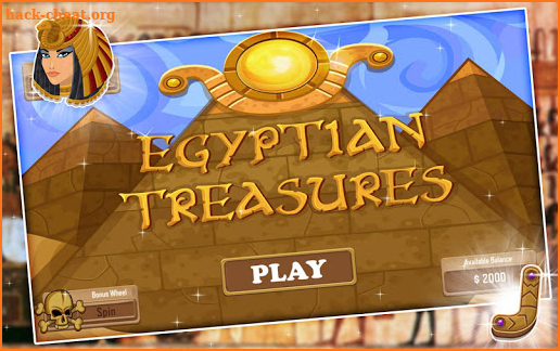 Egyptian treasures slots screenshot