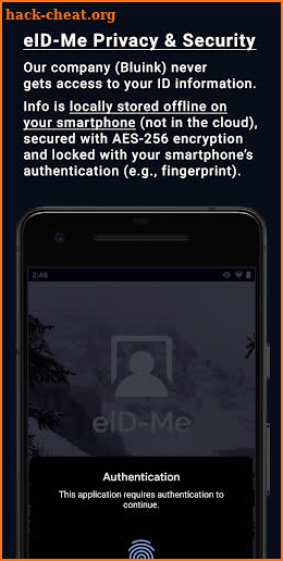 eID-Me Digital ID screenshot