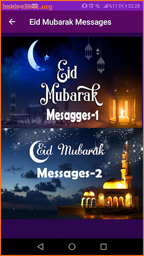 Eid Mubarak Messages screenshot