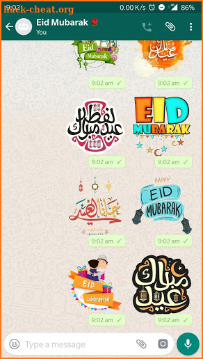 Eid Mubarak Stickers For WA ~ Islamic Stickers Pro screenshot