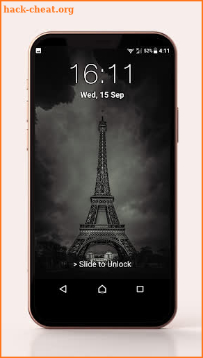 Eiffel Tower Pin Lock Screen screenshot