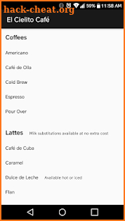 El Cielito Café screenshot