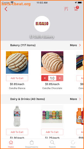 El Gallo Bakery screenshot