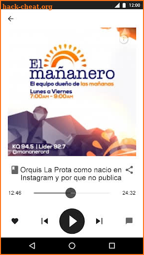 El Mañanero Radio screenshot