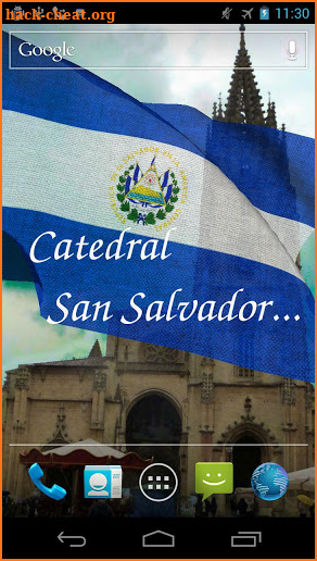 El Salvador Flag Live Wallpaper screenshot