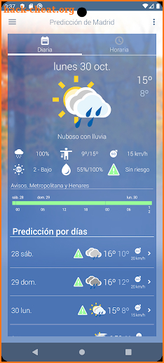 El tiempo de AEMET screenshot