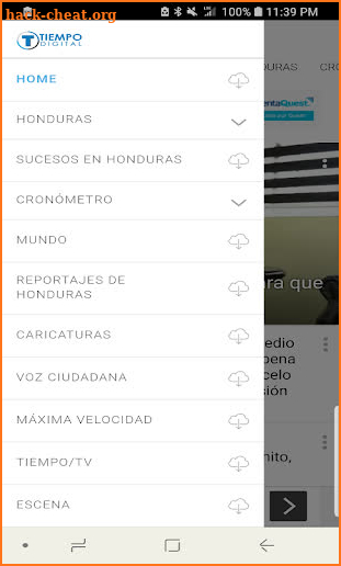 El Tiempo, Honduras screenshot