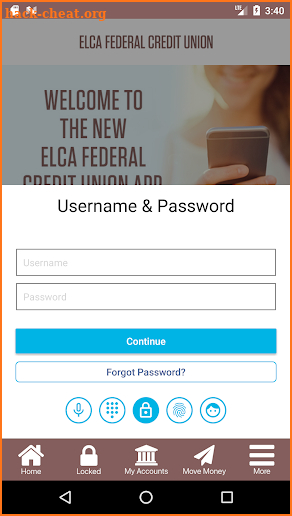 ELCA Federal Credit Union screenshot