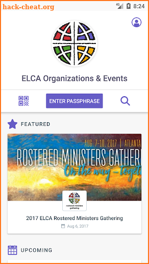 ELCA Organizations & Events screenshot