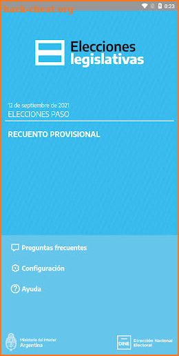 Elecciones Argentina 2021 screenshot