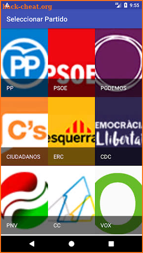 Elecciones Generales 2019 28-A España screenshot