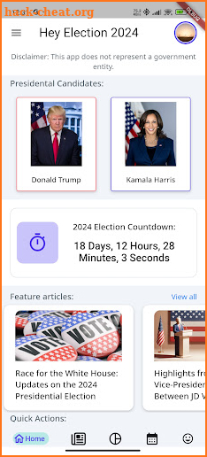 Election 2024 screenshot