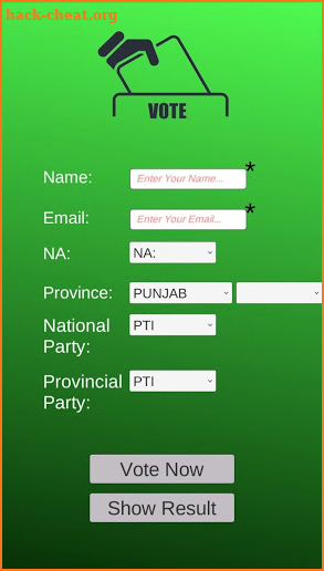 Election Results 2018: Pakistan Vote Survey screenshot
