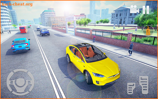 Electric Car Simulator 2021: City Driving Model X screenshot