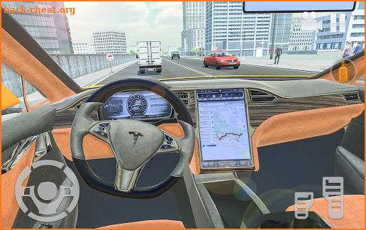 Electric Car Simulator 2021: City Driving Model X screenshot