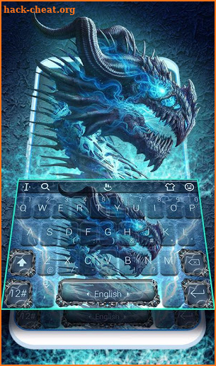 Electric Dragon Keyboard Theme screenshot
