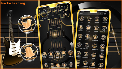 Electric Guitar Launcher Theme screenshot