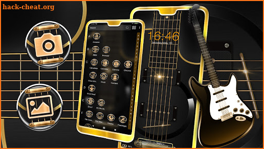 Electric Guitar Launcher Theme screenshot