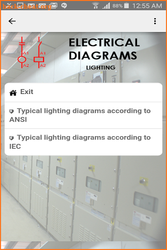 Electrical diagrams screenshot