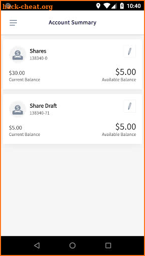 Electrical Federal Credit Union Mobile Banking screenshot