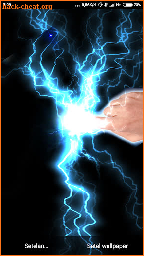 Electrical Lightning Touch Thunder Live Wallpapper screenshot