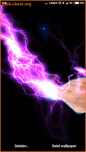 Electrical Lightning Touch Thunder Live Wallpapper screenshot