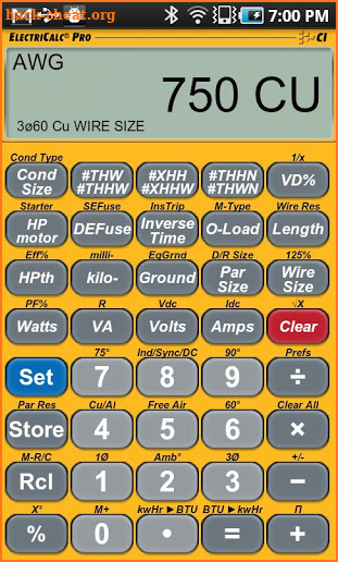 ElectriCalc Pro Calculator screenshot