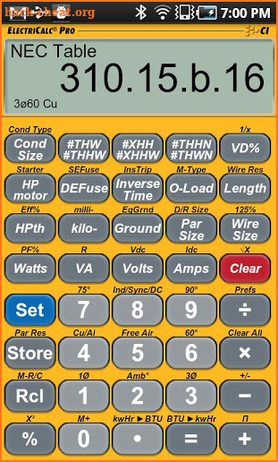 ElectriCalc Pro Calculator screenshot