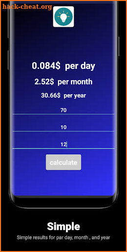 Electricity Bill Calculator screenshot