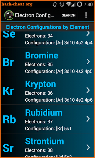 Electron Config Pro screenshot