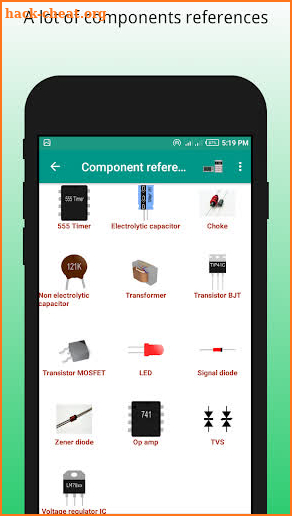 Electronic Components & Circuit calculator screenshot