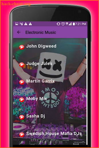 Electronic music screenshot