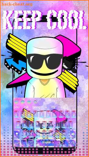 Electronic music DJ emoji keyboard screenshot