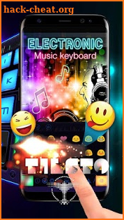 Electronic music DJ keyboard screenshot