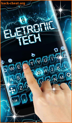 Electronic Tech Keyboard Theme screenshot