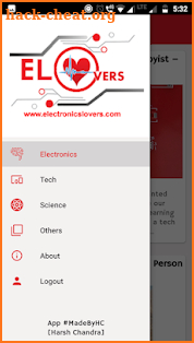 Electronics Lovers - Arduino ,Tech & Science Blog screenshot